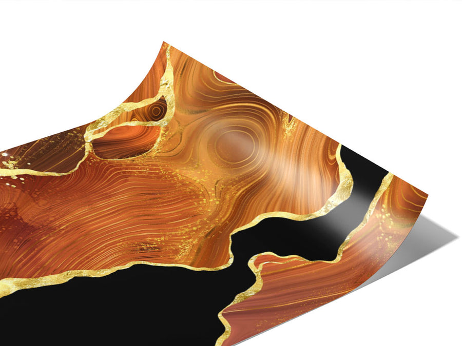 Paprika Swirls Gemstone Vinyl Wraps~Rwraps Series 914 Digitally Printed Vinyl Wrap~0