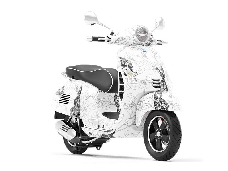 Parabolic Wisdom Animal Vespa Scooter Wrap Film