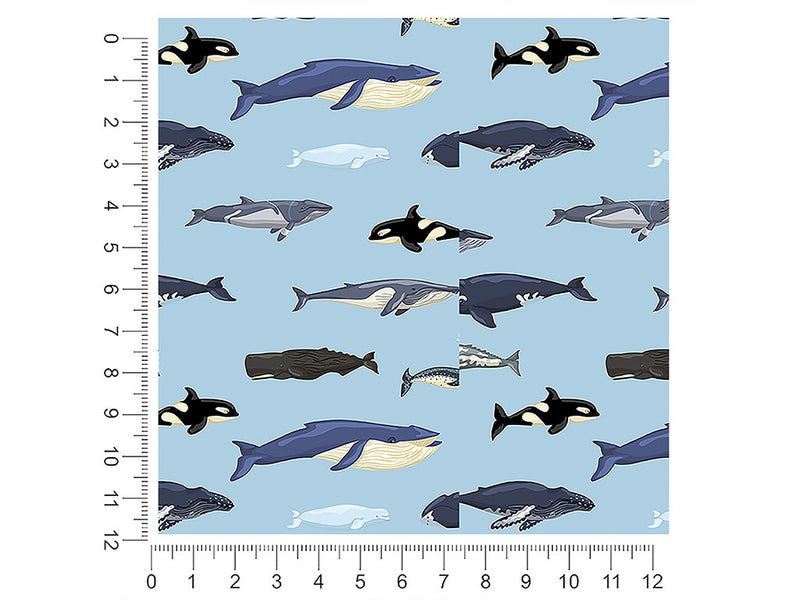 parading along salt water 1ft x 1ft Craft Sheets