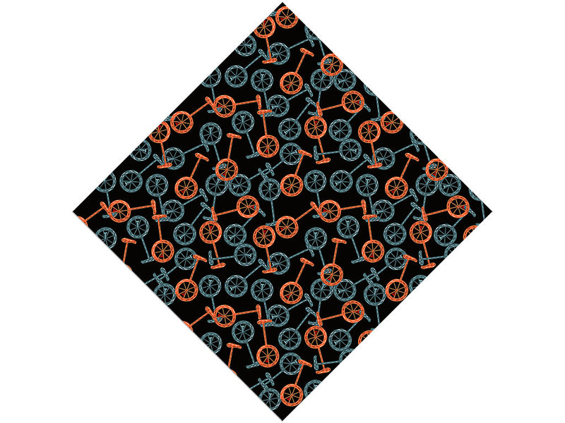 Parading Unicycles Circus Vinyl Wrap Pattern