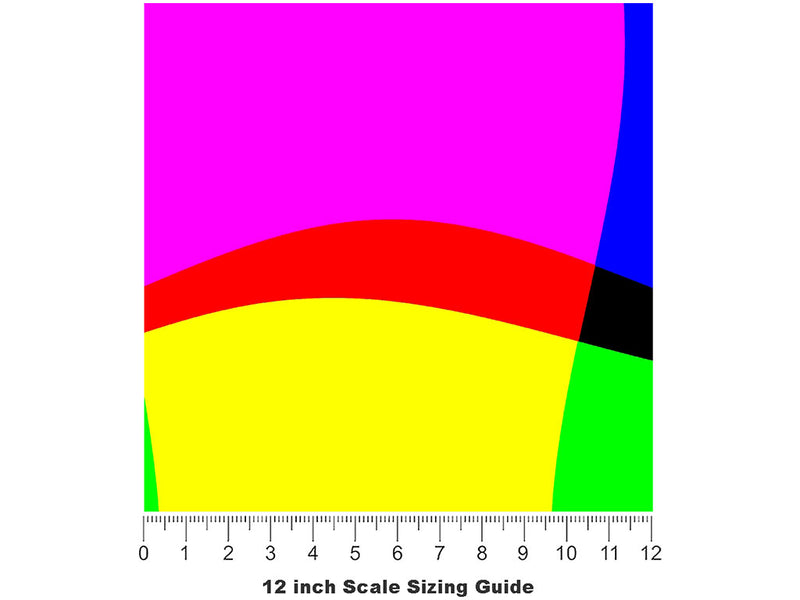 Paradise Cinema Retro Vinyl Film Pattern Size 12 inch Scale~Rwraps Paradise Cinema Retro Sizing Chart~2