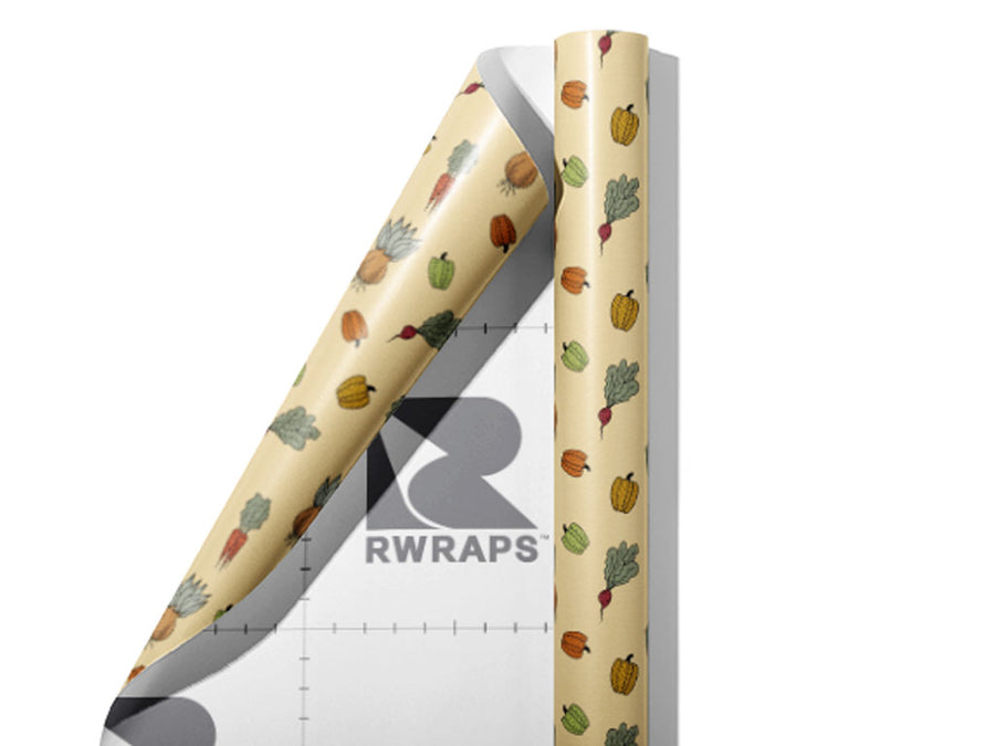 Parchment Harvest Gardening Wrap Film Sheets~Rwraps Series 914 Parchment Harvest Gardening Scrolled Sheet~3