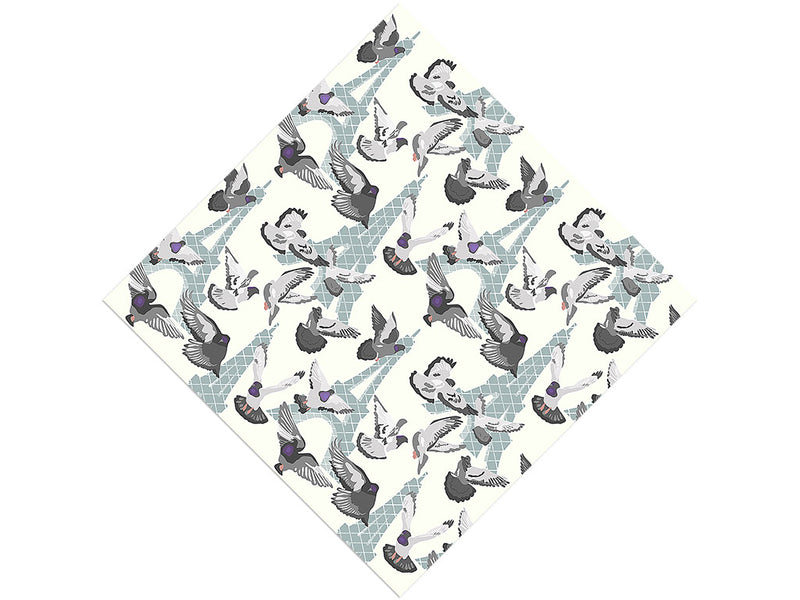 Parisian Urbanites Birds Vinyl Wrap Pattern
