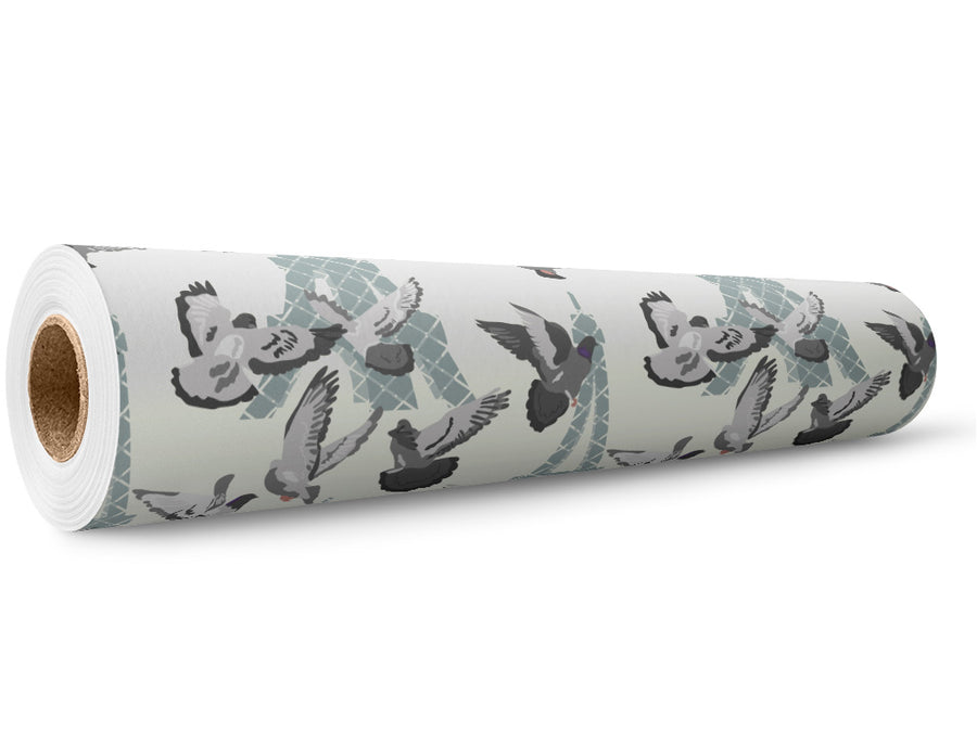 Parisian Urbanites Birds Wrap Film Wholesale Roll~Rwraps Series 914 Digitally Printed Vinyl Roll~5