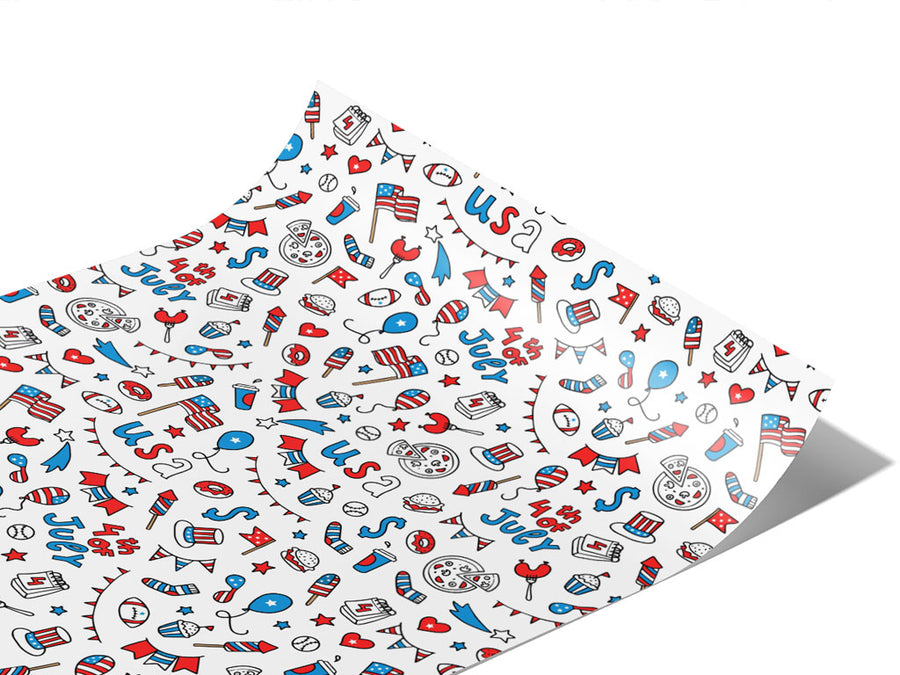 Party USA Americana Vinyl Wraps~Rwraps Series 914 Digitally Printed Vinyl Wrap~1