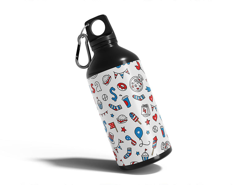 party usa Water Bottle DIY Stickers