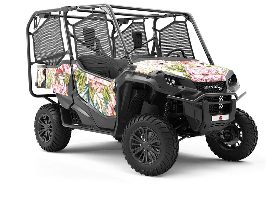 Passionate Carnations Floral Utility Vehicle Vinyl Wrap