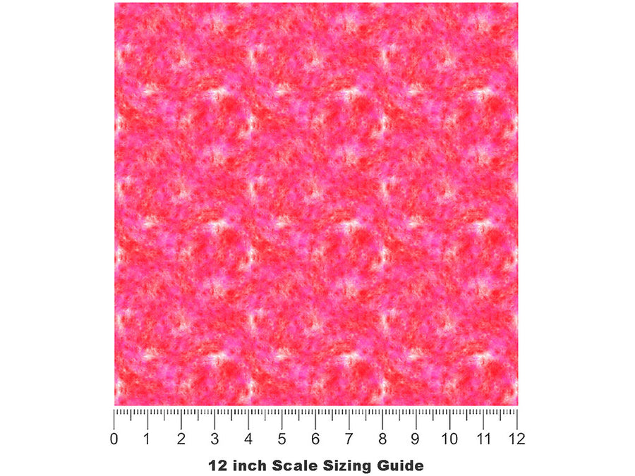Passionate Rose Tie Dye Vinyl Film Pattern Size 12 inch Scale~Rwraps Passionate Rose Tie Dye Sizing Chart~2