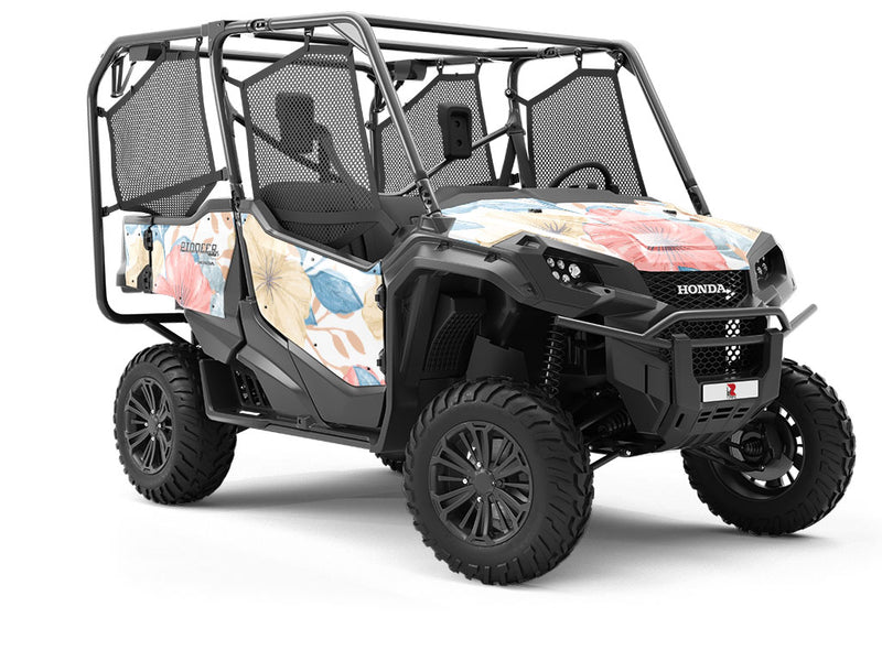 Pastel Blooms Floral Utility Vehicle Vinyl Wrap