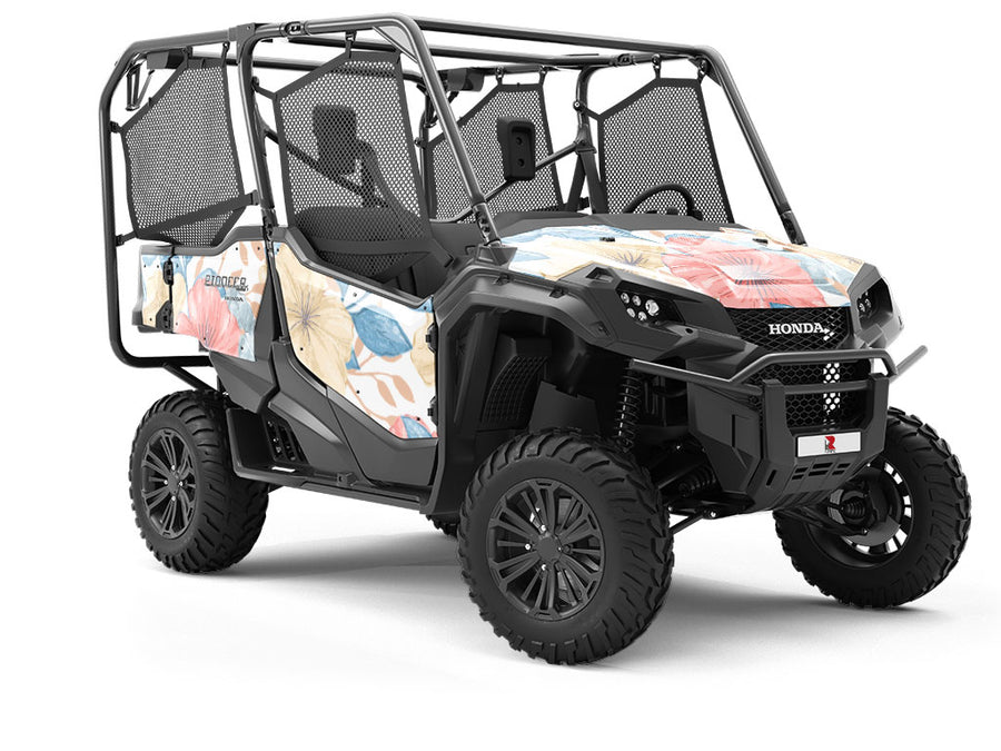 Pastel Blooms Floral Utility Vehicle Vinyl Wrap