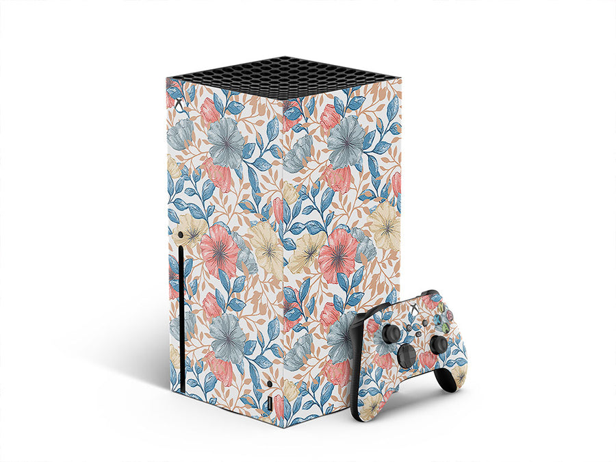 pastel blooms floral XBOX DIY Decal