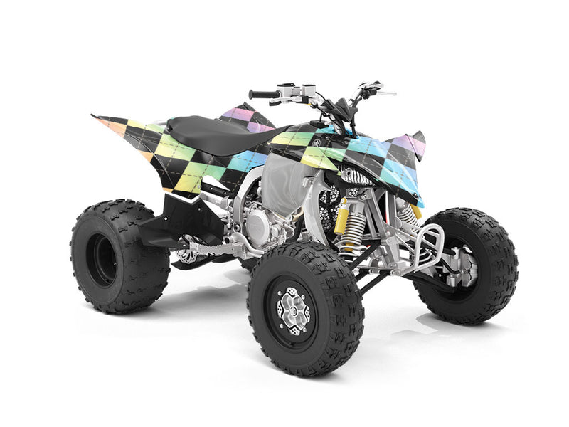 Pastel Gradient Argyle ATV Wrapping Vinyl