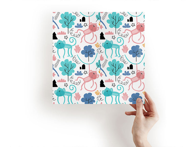 pastel jungle animal Craft Sheets