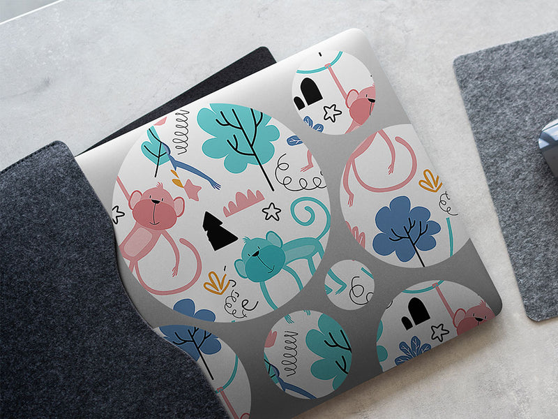 pastel jungle animal DIY Laptop Stickers