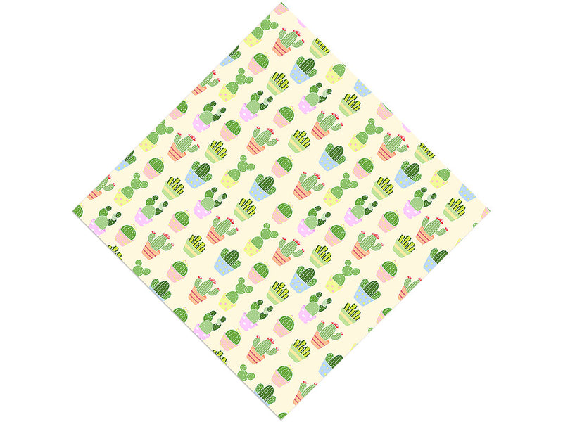Pastel Needles Cacti Vinyl Wrap Pattern