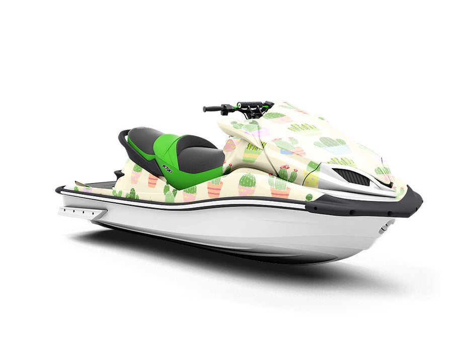 Pastel Needles Cacti Jet Ski Vinyl Customized Wrap
