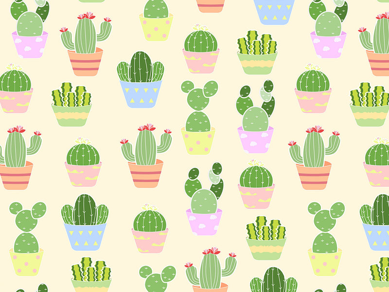 Pastel Needles Cacti Vinyl Wrap Pattern~Rwraps Series 914 Digitally Printed Vinyl Wrap~0