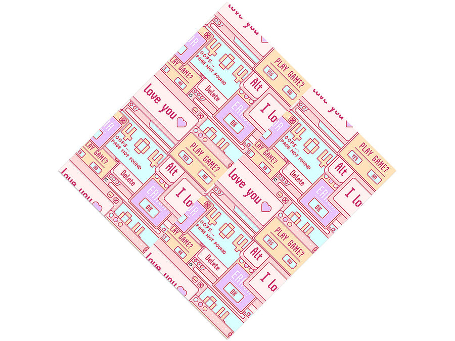 Pastel Pop-Ups Sticker Bomb Vinyl Wrap Pattern