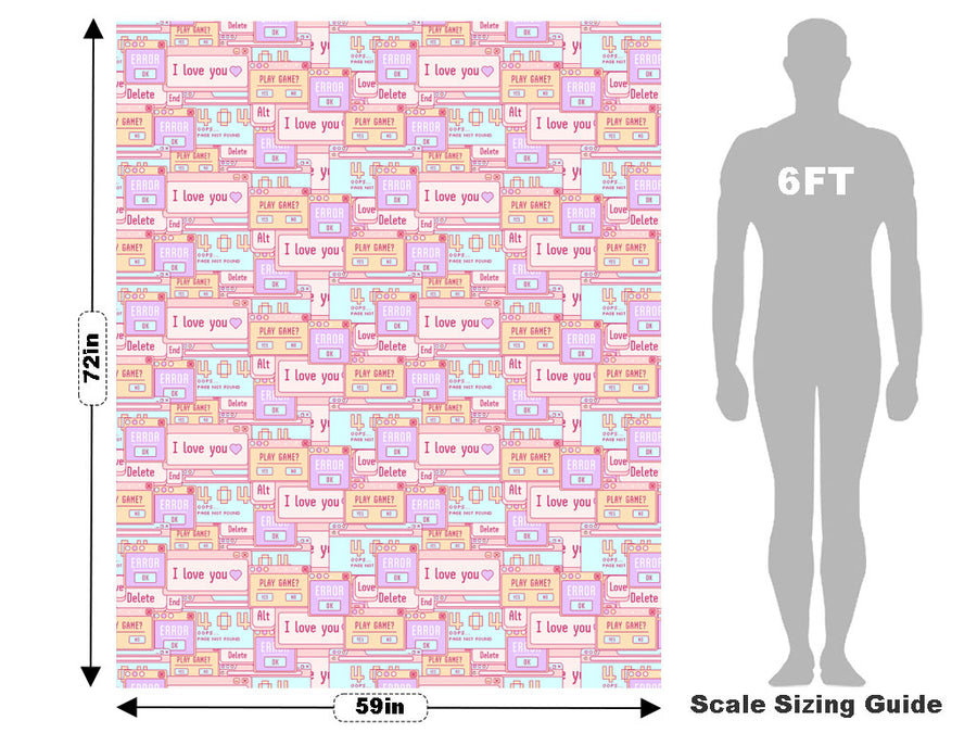 Pastel Pop-Ups Sticker Bomb Vehicle Wrap Scale~Rwraps Series 914 Pastel Pop-Ups Sticker Bomb Measurements~2