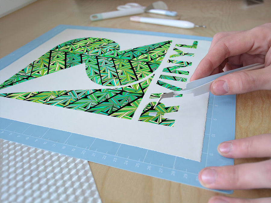 pastel prism mosaic Easy Weed Craft Vinyl