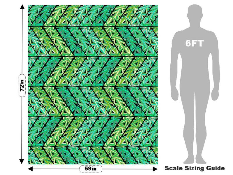 Pastel Prism Mosaic Vehicle Wrap Scale~Rwraps Series 914 Pastel Prism Mosaic Measurements~1
