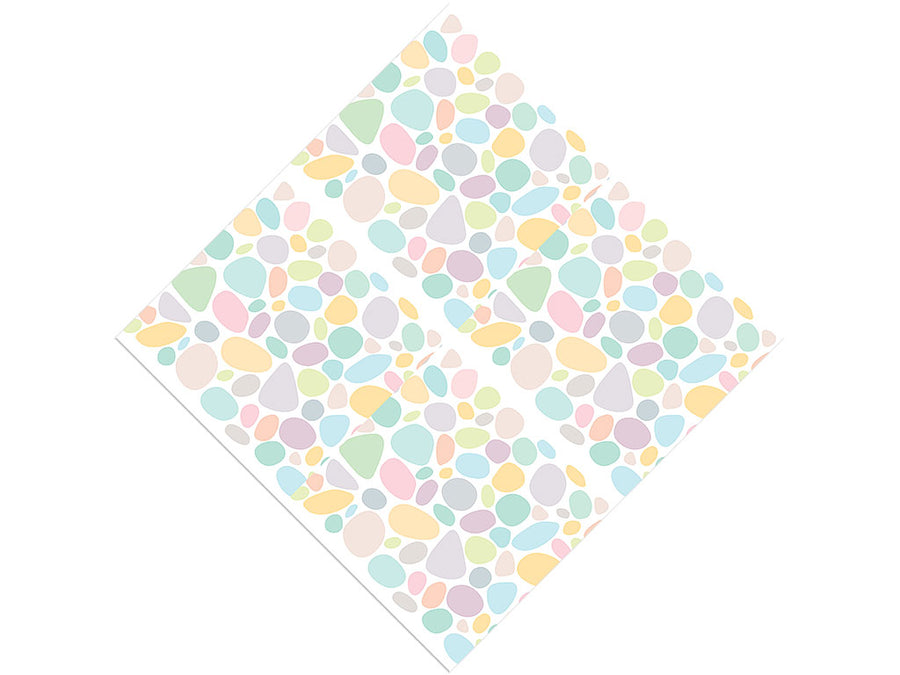 Pastel Rainbow Cobblestone Vinyl Wrap Pattern