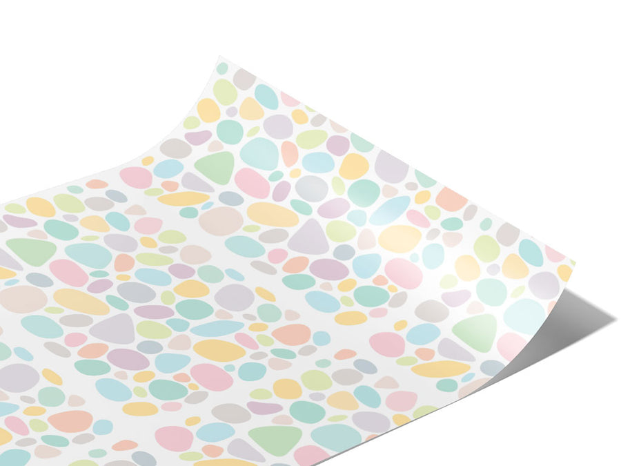 Pastel Rainbow Cobblestone Vinyl Wraps~Rwraps Series 914 Digitally Printed Vinyl Wrap~1