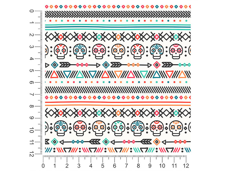 pastel sugar day of the dead 1ft x 1ft Craft Sheets