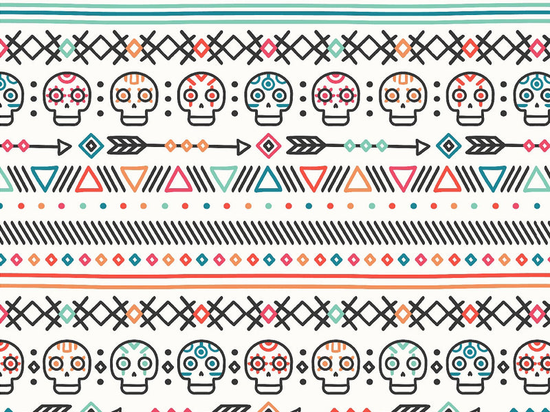 Pastel Sugar Day of the Dead Vinyl Wrap Pattern~Rwraps Series 914 Digitally Printed Vinyl Wrap~0