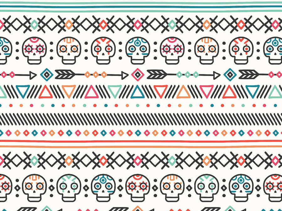 Pastel Sugar Day of the Dead Vinyl Wrap Pattern~Rwraps Series 914 Digitally Printed Vinyl Wrap~0