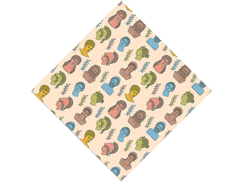 Pastel Titans Greco Roman Vinyl Wrap Pattern