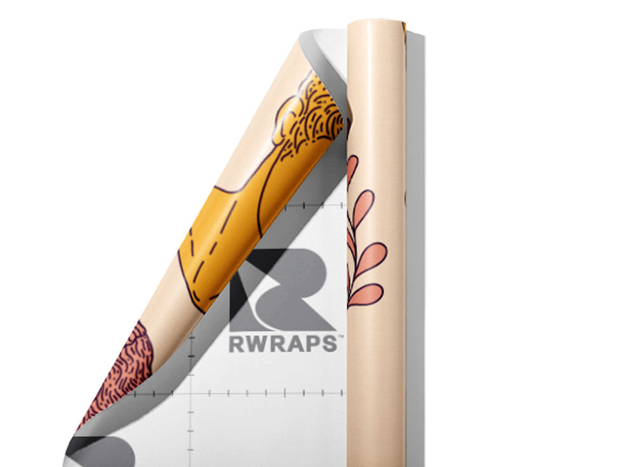 Pastel Titans Greco Roman Wrap Film Sheets~Rwraps Series 914 Pastel Titans Greco Roman Scrolled Sheet~3