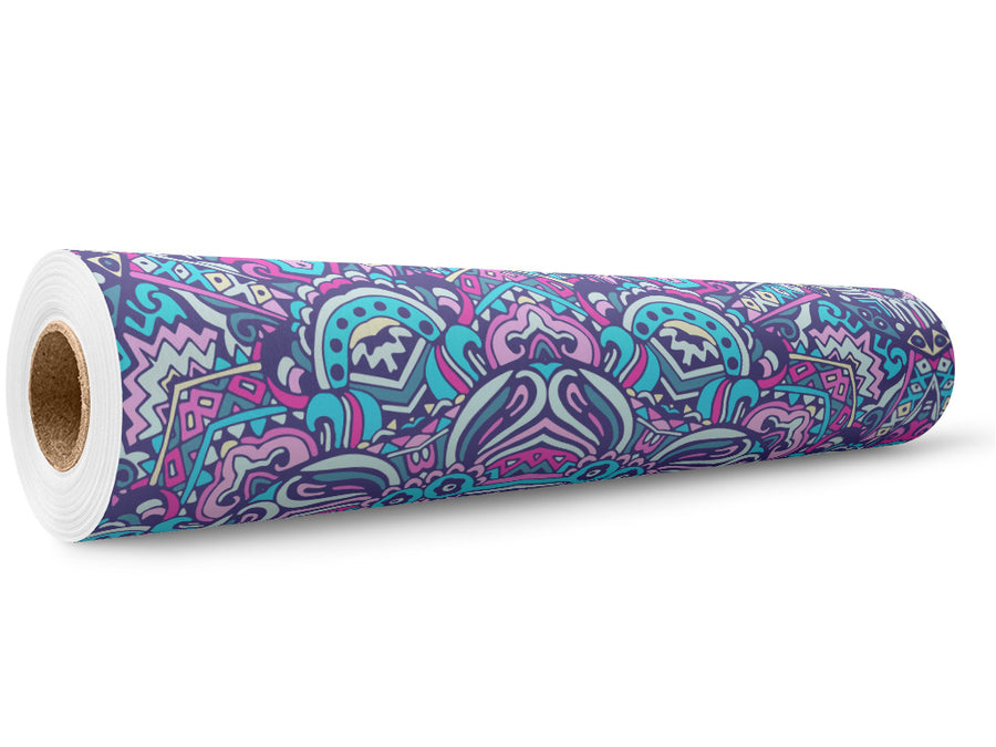 Pastel Wonder Mandala Wrap Film Wholesale Roll~Rwraps Series 914 Digitally Printed Vinyl Roll~5
