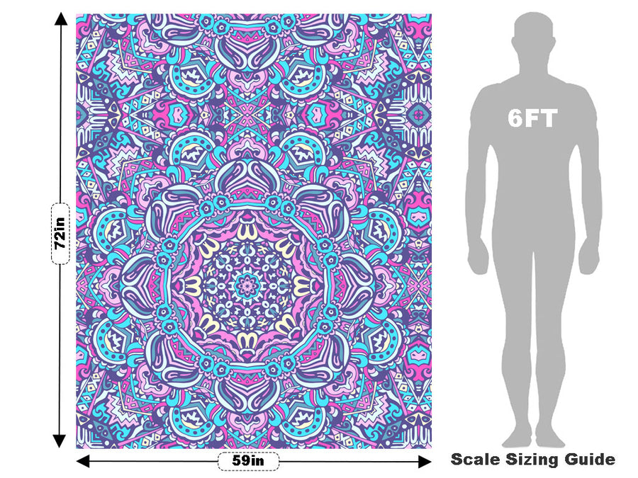 Pastel Wonder Mandala Vehicle Wrap Scale~Rwraps Series 914 Pastel Wonder Mandala Measurements~1