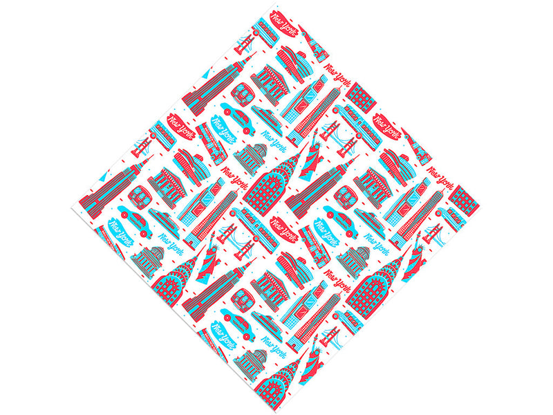 Patriotic Buildings Americana Vinyl Wrap Pattern