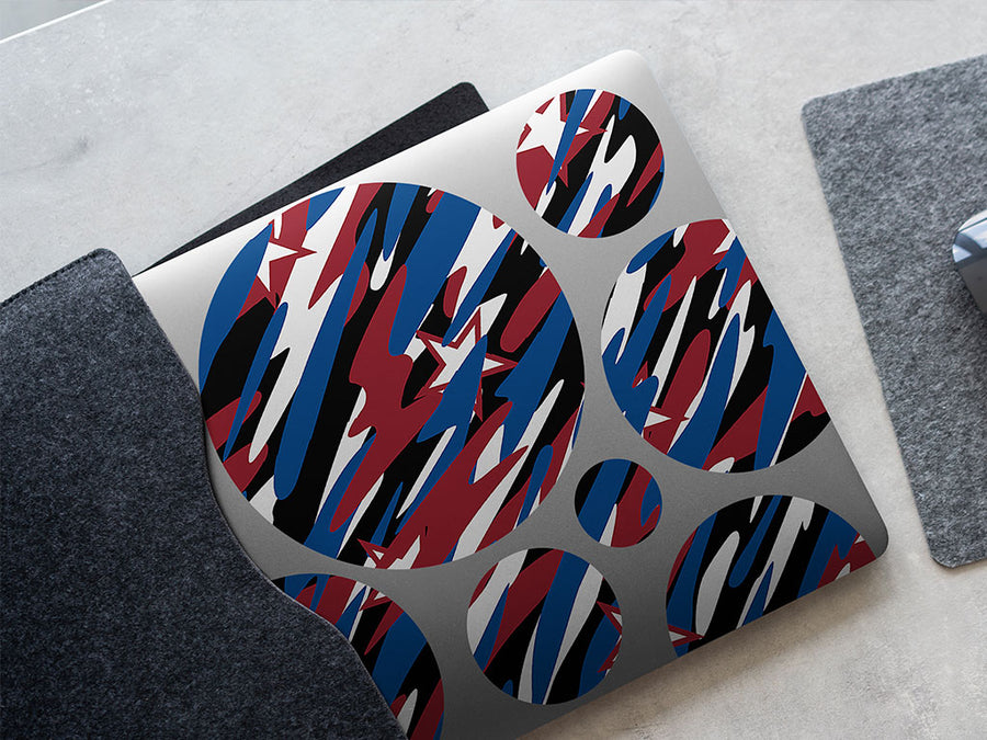 patriotic camo DIY Laptop Stickers