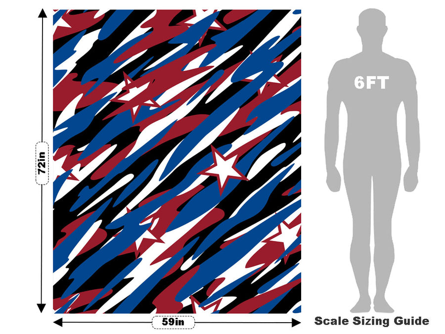Patriotic Camo Americana Vehicle Wrap Scale~Rwraps Series 914 Patriotic Camo Americana Measurements~2