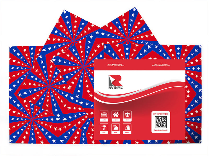 patriotic pinwheel Craft Vinyl Sheet Pack