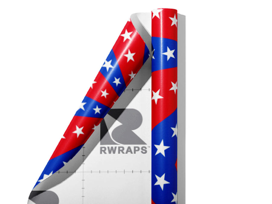 Patriotic Pinwheel Americana Wrap Film Sheets~Rwraps Series 914 Patriotic Pinwheel Americana Scrolled Sheet~4