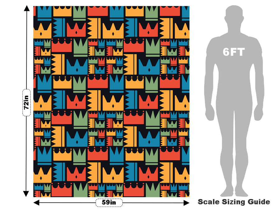 Patterned Crowns Fantasy Vehicle Wrap Scale~Rwraps Series 914 Patterned Crowns Fantasy Measurements~1