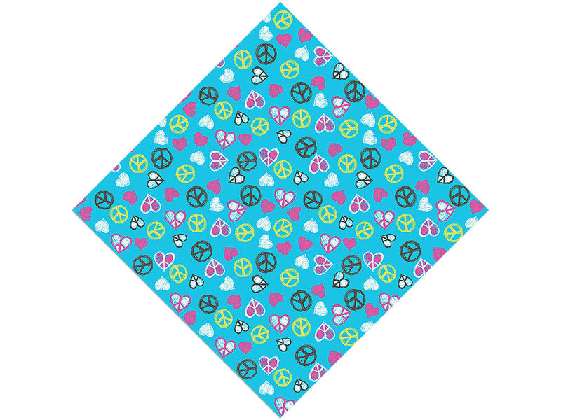 Peace And Love Heart Vinyl Wrap Pattern