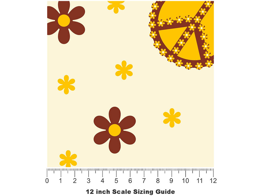 Peace Man Retro Vinyl Film Pattern Size 12 inch Scale~Rwraps Peace Man Retro Sizing Chart~2