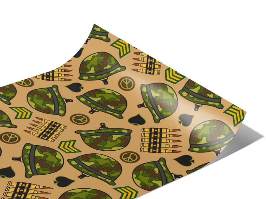 Peace Warriors Americana Vinyl Wraps~Rwraps Series 914 Digitally Printed Vinyl Wrap~1