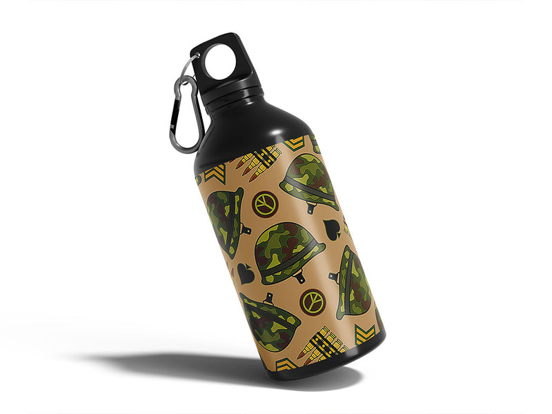 peace warriors Water Bottle DIY Stickers