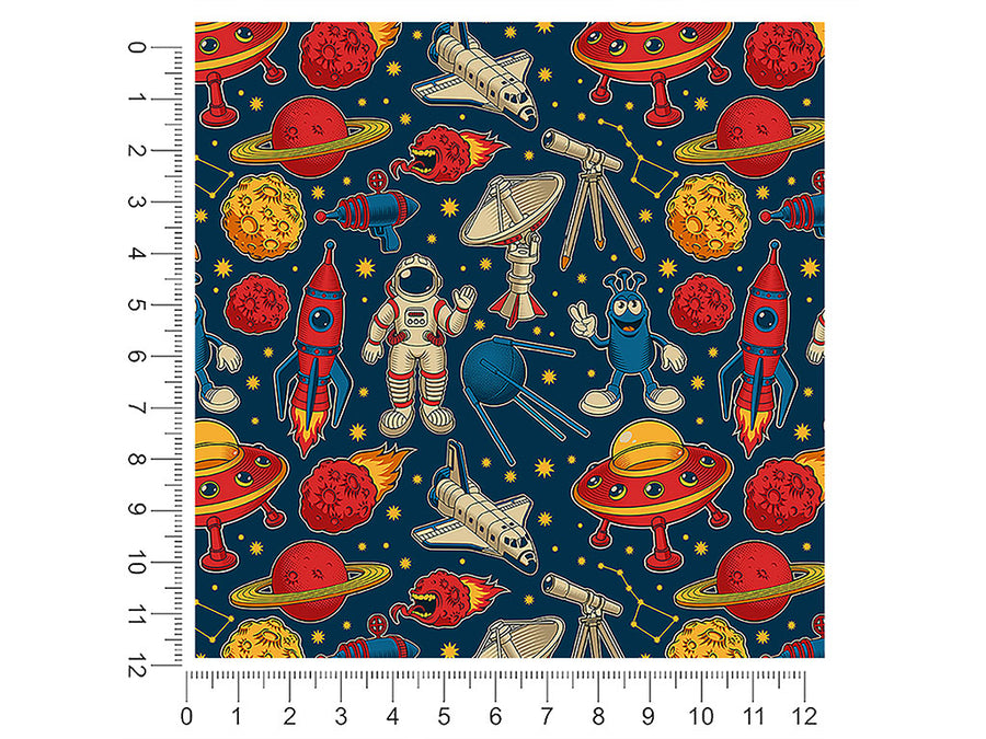 peaceful arrival science fiction 1ft x 1ft Craft Sheets