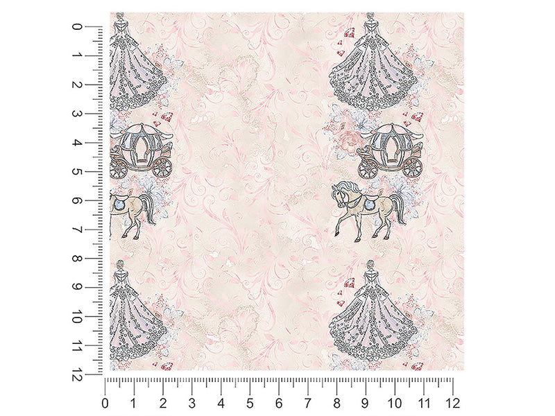 peach carriage fantasy 1ft x 1ft Craft Sheets