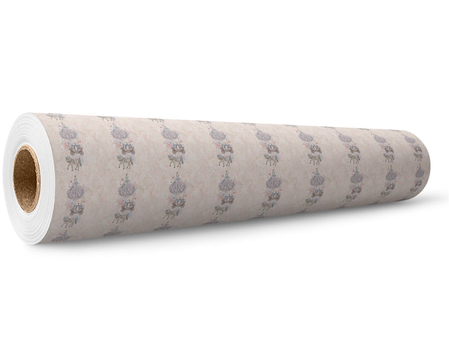 Peach Carriage Fantasy Wrap Film Wholesale Roll~Rwraps Series 914 Digitally Printed Vinyl Roll~5
