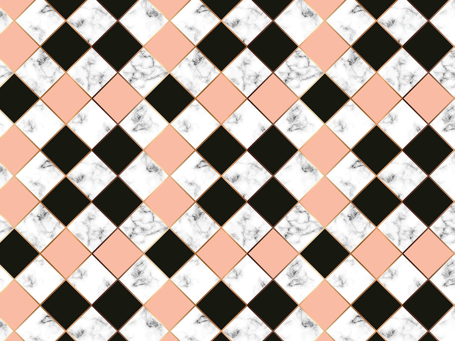 Peach Diamonds Tile Vinyl Wrap Pattern~Rwraps Series 914 Digitally Printed Vinyl Wrap~0