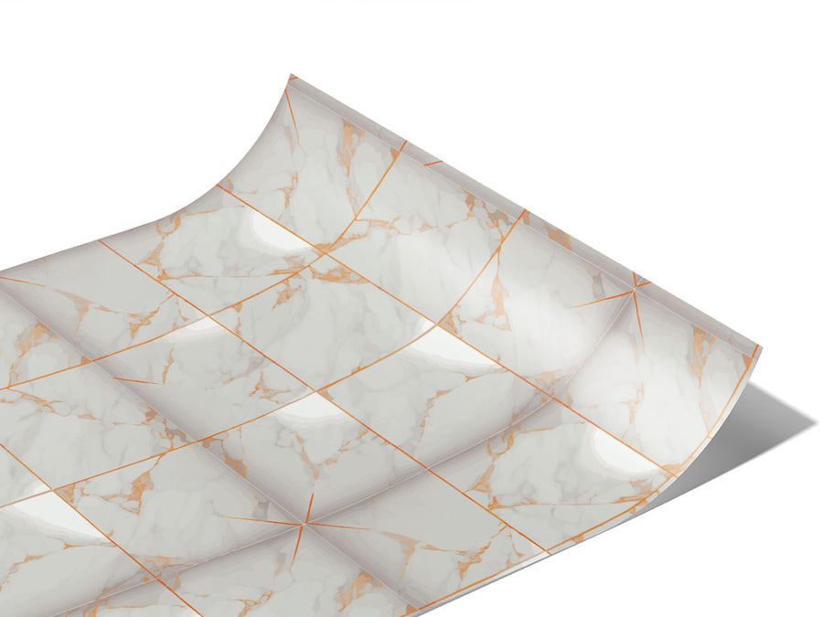 Peach Square Tile Vinyl Wraps~Rwraps Series 914 Digitally Printed Vinyl Wrap~1