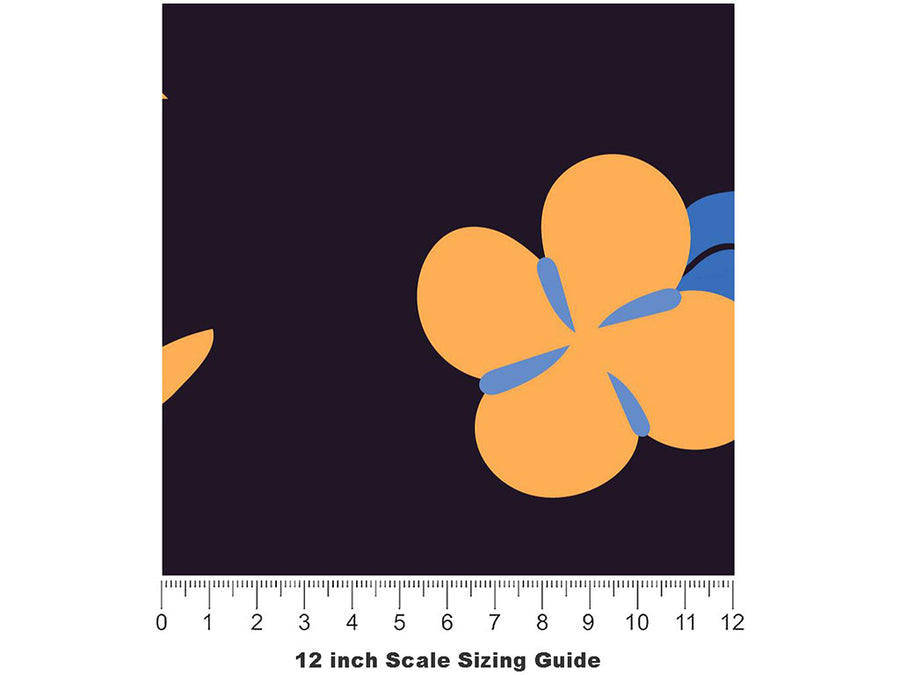 Peach State Americana Vinyl Film Pattern Size 12 inch Scale~Rwraps Peach State Americana Sizing Chart~3